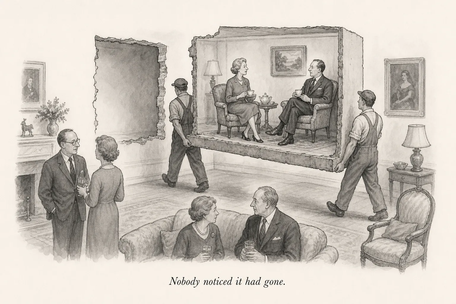 The scene that changes nothing