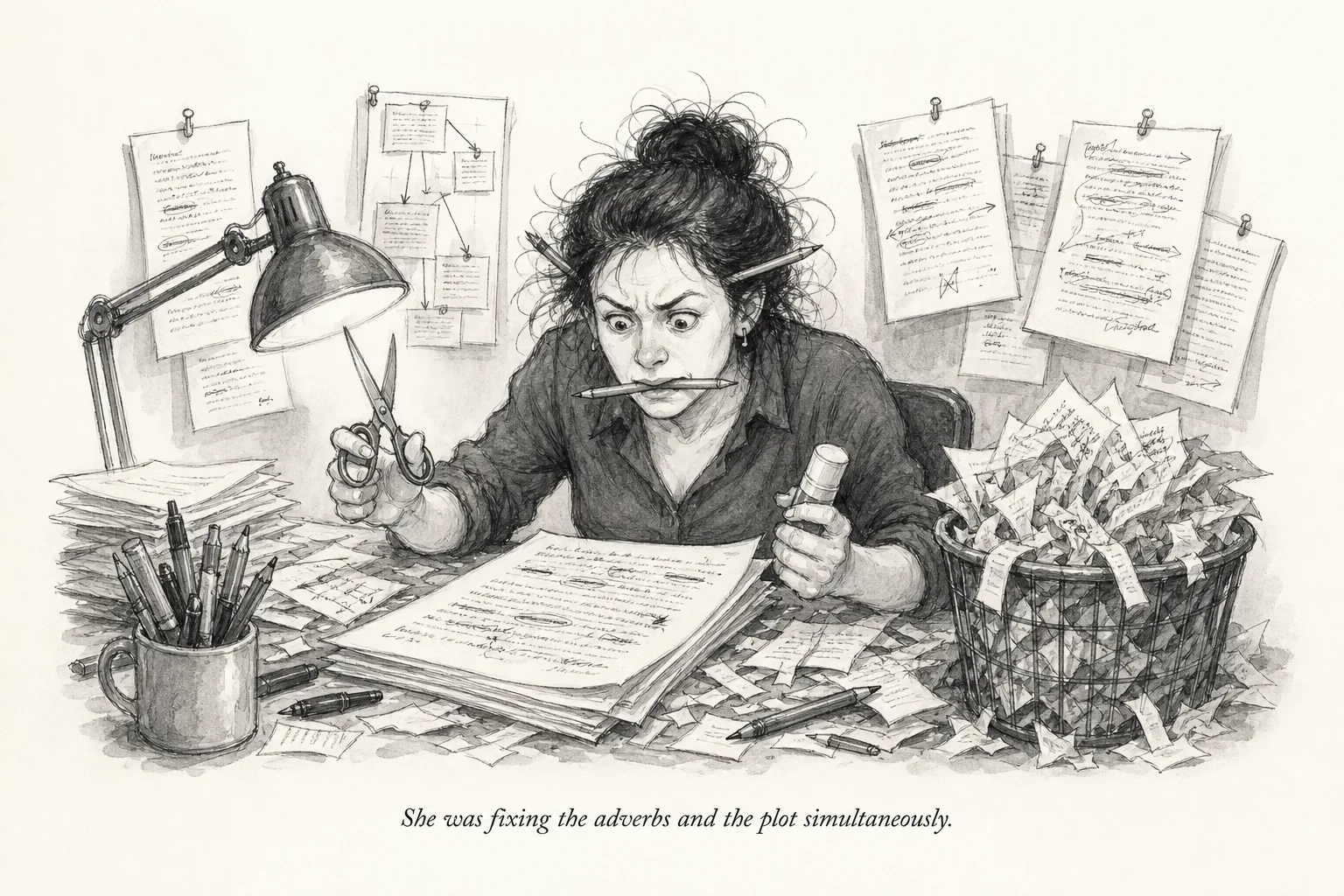 Revision in passes, not in panic