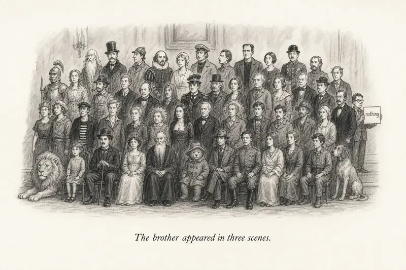 The character who appears in three scenes