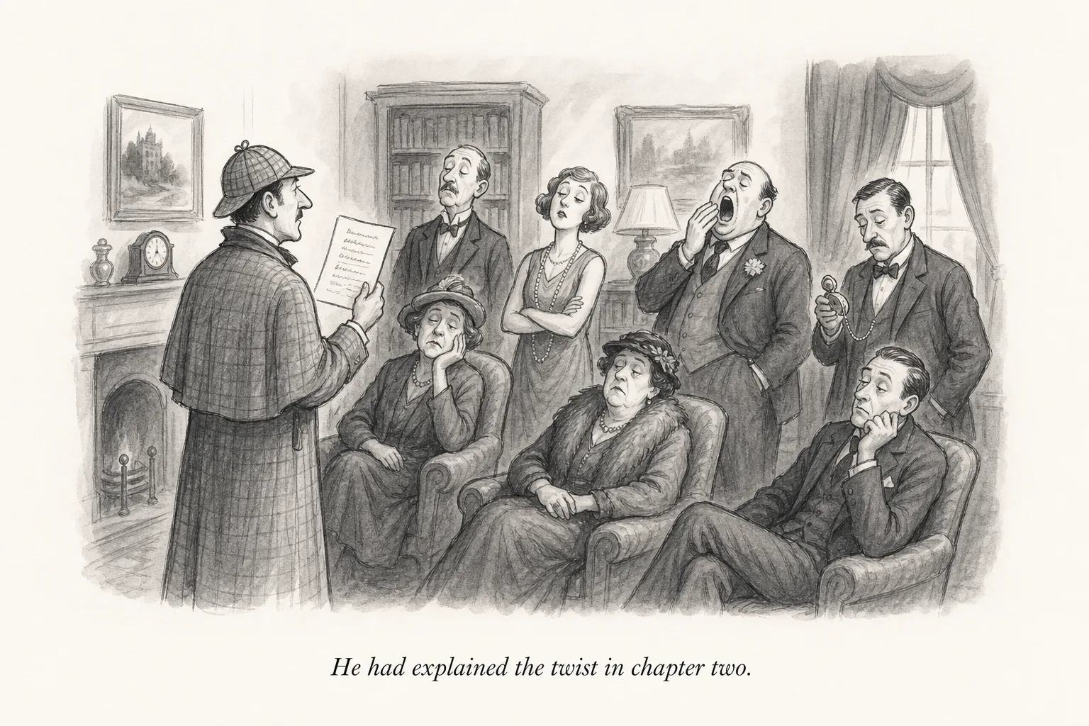 The reader knows too much, too soon