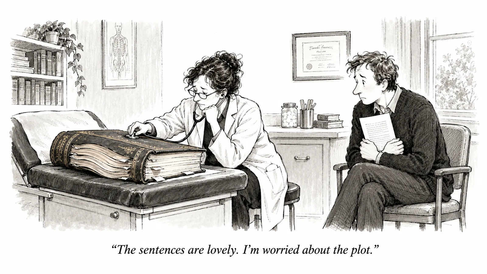 What does a developmental editor do? Mostly, they diagnose
